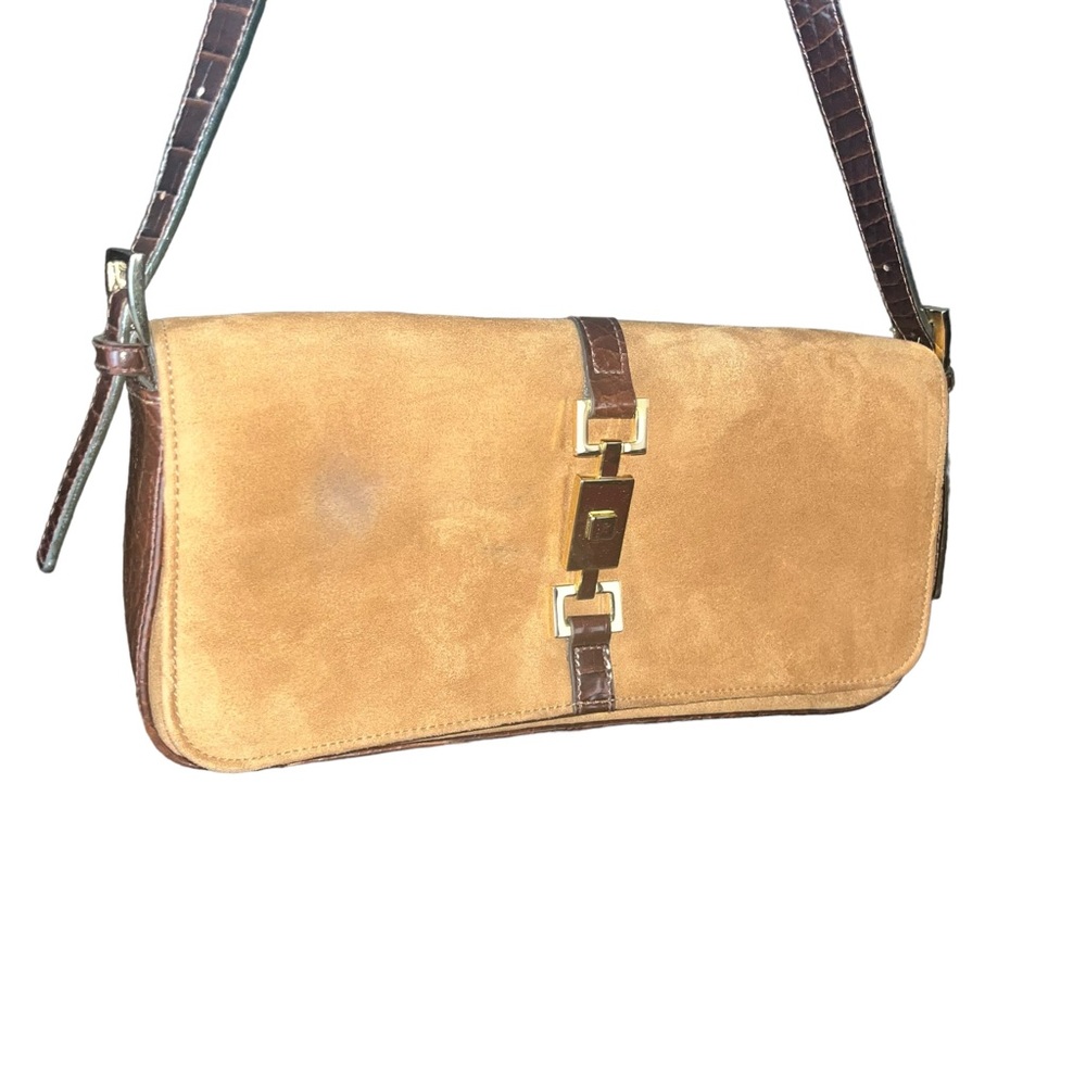 Vintage brown suede Mondani mini purse - Picture 3 of 16